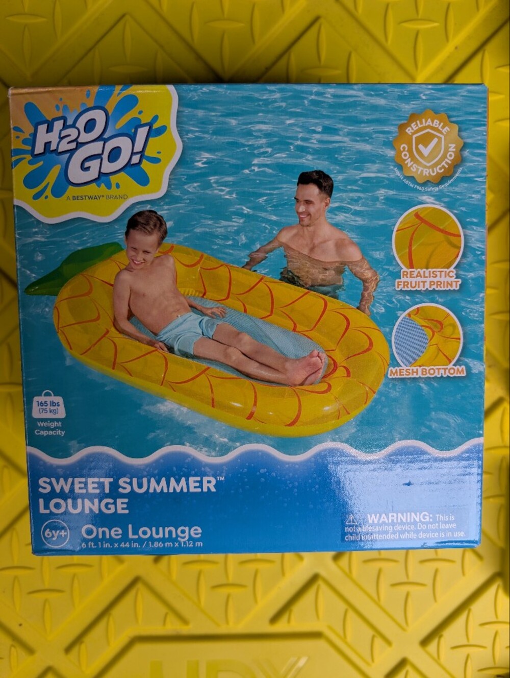 Kids Yellow Pineapple Print Sweet Summer Lounge